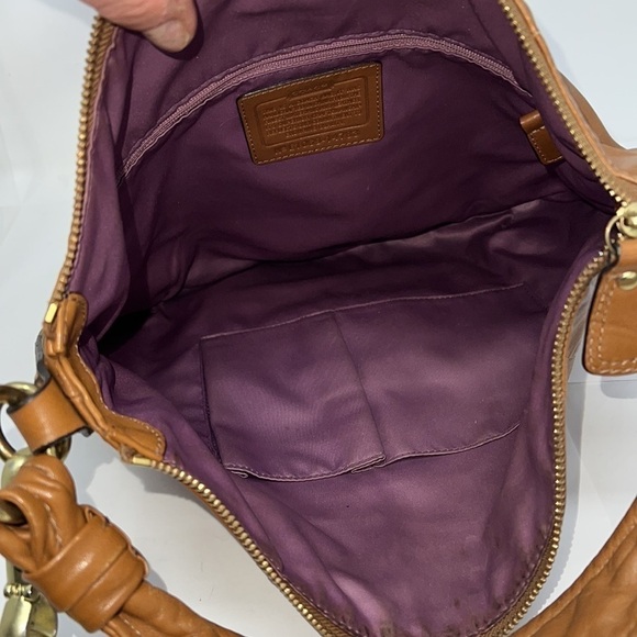 Coach Kristin 14783 Brown Leather Shoulder Crossbody Bag - Picture 13 of 14